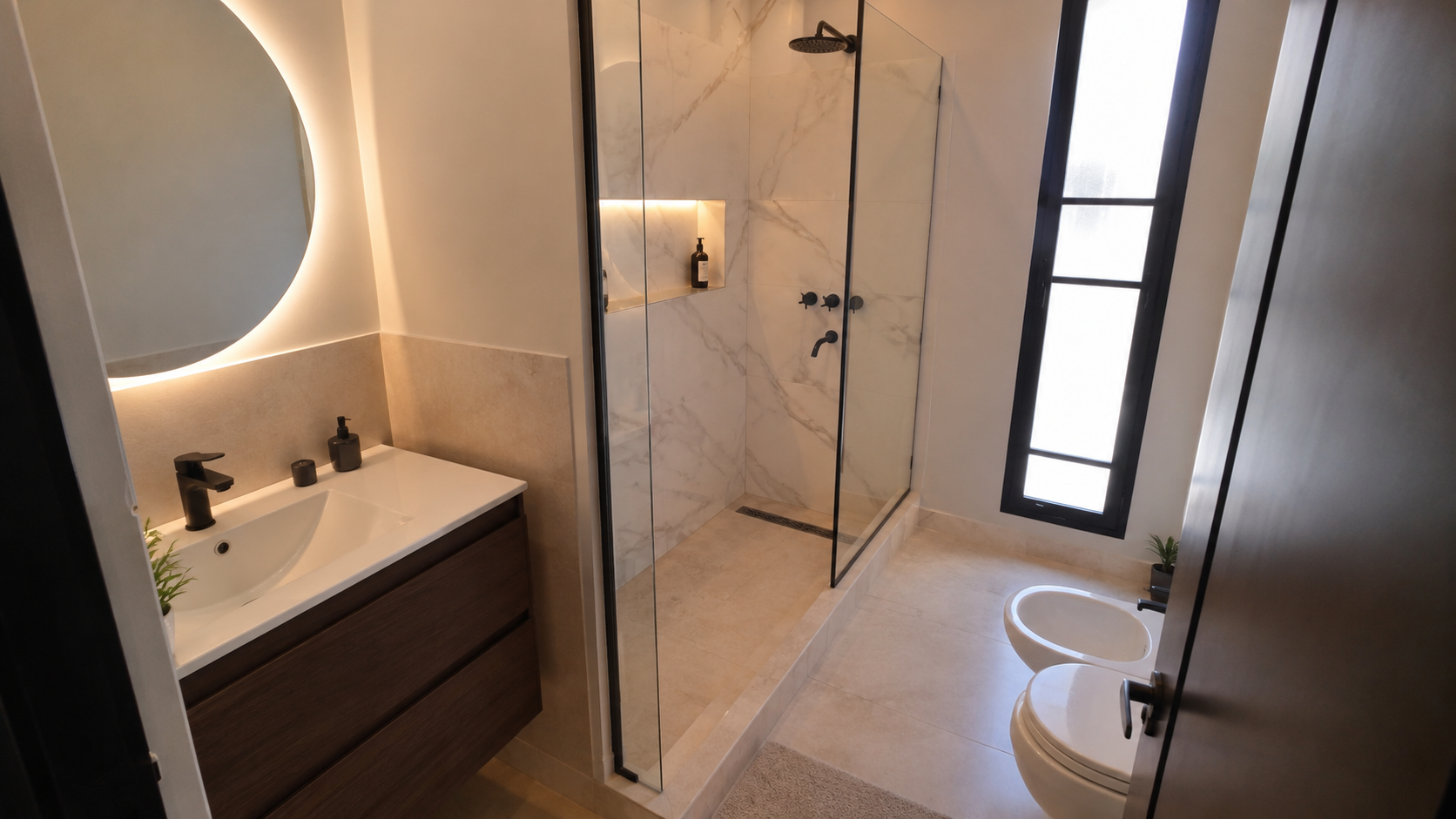 Baño renovado por Renovra